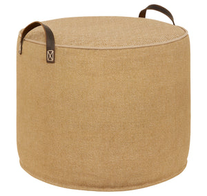 VINTAGE GOLD Tuffet Linen pouffe