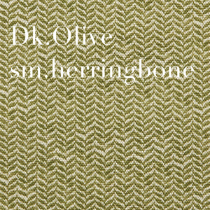 Dk.Olive LINEN herringbone print