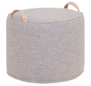 GREY BLUE Herringbone / Jute handles